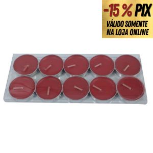KIT 10 VELAS DECORATIVAS SEM AROMA PARA DECORA&Ccedil;&Atilde;O ROM&Acirc;NTICA