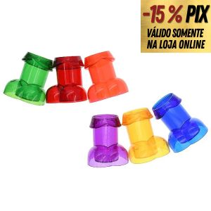 KIT 6 COPOS DE SHOT EM FORMATO DE PÊNIS