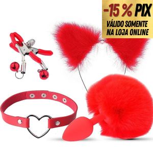 KIT PLUG PET PLAY 4 PEÇAS