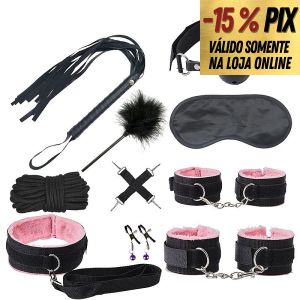 KIT SADO BLACK WOLF COM 10 ITENS - ROSA