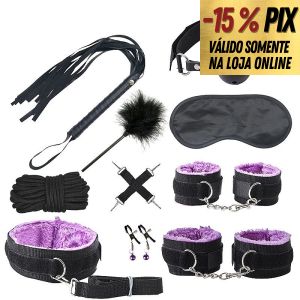 KIT SADO BLACK WOLF COM 10 ITENS - ROXO