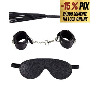 KIT SADO CHICOTE, ALGEMAS E VENDA