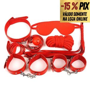 KIT SADO VERMELHO COM 7 ITENS