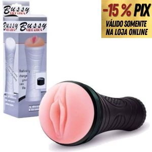 MASTURBADOR LANTERNA COM VIBRO EM FORMATO DE VAGINA