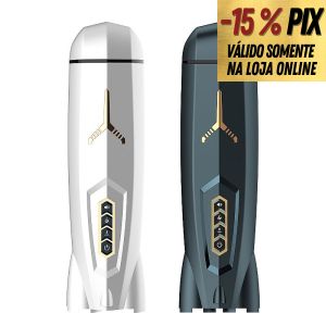 SPACE -  MASTURBADOR LANTERNA COM SOBE E DESCE, AQUECIMENTO E VOZ