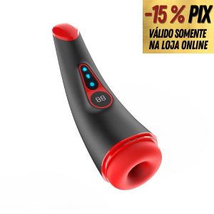 MASTURBADOR COM SUCÇÃO VIBRAÇÕES E FUNÇÃO AQUECIMENTO
