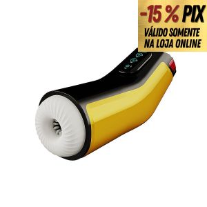 MASTUBADOR MASCULINO RECARREGÁVEL COM VIBRAÇÕES E SUCÇÃO - DIBE