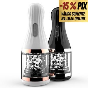 MASTURBADOR LANTERNA EM FORMATO DE VAGINA COM FUNÇÃO ROTAÇÃO