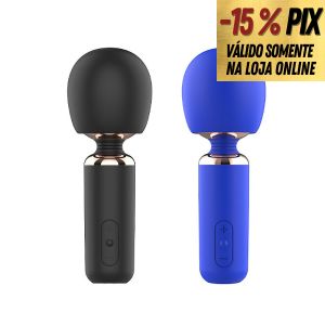 MAX VIBRADOR VARINHA M&Aacute;GICA COM 15 MODOS DE VIBRA&Ccedil;&Otilde;ES