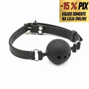 MORDAÇA COM BOLA EM SILICONE 