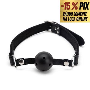 MORDAÇA EM COURO SINTÉTICO