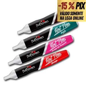 HOT PEN CANETA COMESTÍVEL - HOT FLOWERS