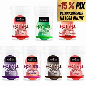 BOLINHAS DO PRAZER - HOT BALL BEIJA MUITO - HOT FLOWERS