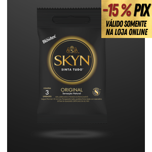 PRESERVATIVO SKYN ORIGINAL 3 UNIDADES - BLOWTEX 