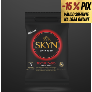 PRESERVATIVO SKYN TEXTURIZADO 3 UNIDADES - BLOWTEX 