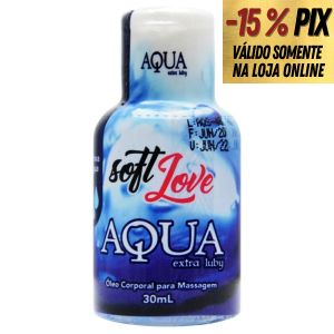 AQUA EXTRA LUBY LUBRIFICANTE SILICONADO 30ML - SOFT LOVE
