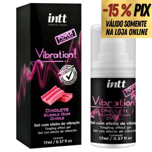 VIBRATION GEL EXCITANTE QUE VIBRA POWER SABOR CHICLETE 17ML - INTT