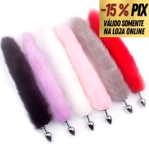 PLUG ANAL RABO DE RAPOSA  - 40CM - TAM.M