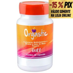 ORGASTIC SUPLEMENTO SENSUAL UNISSEX 60 CÁPSULAS - INTT