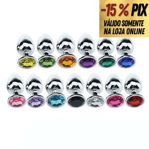 PLUG ANAL DE AÇO REDONDO - TAMANHO P