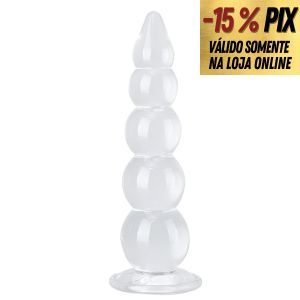 PLUG ANAL ESCALONADO COM VENTOSA - 40CM X 9,5CM