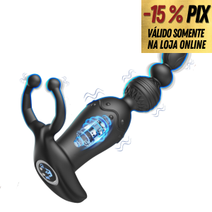 PLUG ANAL COM 9 MODOS DE VIBRAÇÕES E CONTROLE POR APP