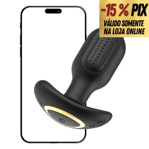 PONG - PLUG ANAL COM VIBRA&Ccedil;&Atilde;O E ROTA&Ccedil;&Atilde;O CONTROLE POR APP &Agrave; LONGA DIST&Acirc;NCIA