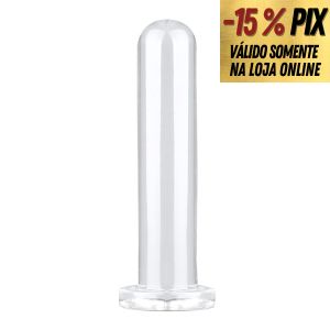 PLUG ANAL LISO EM SILICONE - 20CM X 4CM