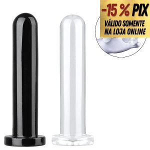PLUG ANAL LISO EM SILICONE - 24CM X 5CM