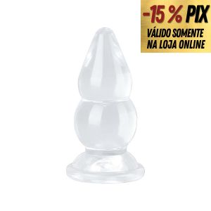 PLUG ANAL ESCALONADO COM VENTOSA  - 16CM X 8CM