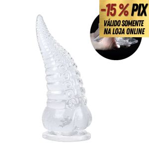 PLUG ANAL EM FORMATO DE TENTÁCULO COM VENTOSA -18CM X 5CM