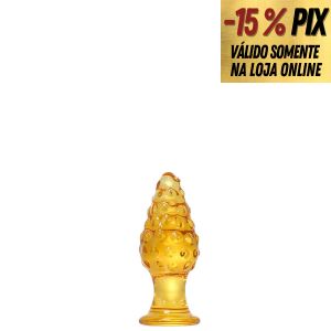 PLUG ANAL EM VIDRO TEMPERADO COM TEXTURA