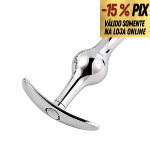PLUG ANAL EM AÇO ESCALONADO PEQUENO