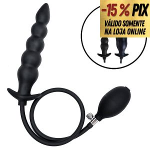 PLUG ANAL INFLÁVEL ESCALONADO - 20CM X 3,7CM