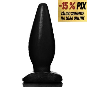 PLUG ANAL MACIÇO EM PVC - 13,5CM X 3,5CM