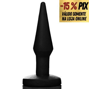 PLUG ANAL MACIÇO EM PVC - 10,5CM X 2CM