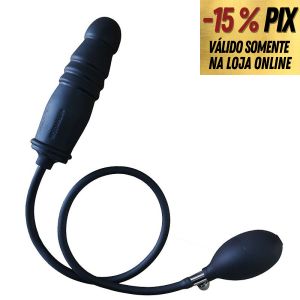 PLUG ANAL FÁLICO INFLÁVEL - 16,5CM X 4,3CM