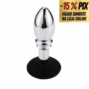 PLUG ANAL EM AÇO COM VENTOSA