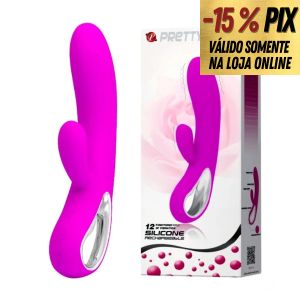 PRETTY LOVE ELMER - VIBRADOR PONTO G PURO SILICONE RECARREGÁVEL