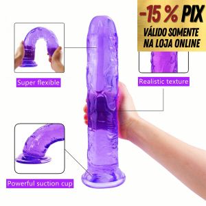 PRÓTESE GIGANTE COM VENTOSA - 32CM x 6CM