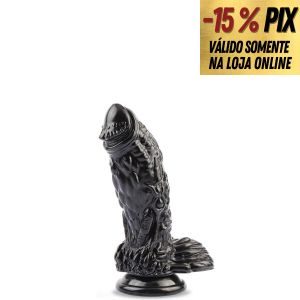 PRÓTESE EM FORMATO DE PÊNIS COM ESCAMAS - 17,5CM X 5,5CM