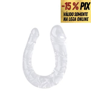 PRÓTESE PÊNIS REALÍSTICA JELLY DUPLA - 37CM 