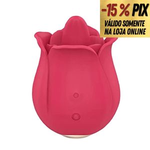 ROSA ESTIMULADORA DE CLIT&Oacute;RIS COM L&Iacute;NGUA