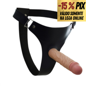 PRÓTESE REALÍSTICA COM CINTA 19 X 3,8 CM - REAL PETER