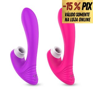 S-HANDE DAWN - VIBRADOR PARA PONTO G COM PULSADOR DE CLITÓRIS
