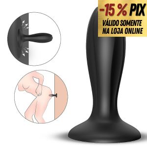 GENE - PLUG ANAL EM SILICONE COM VENTOSA E TEXTURA