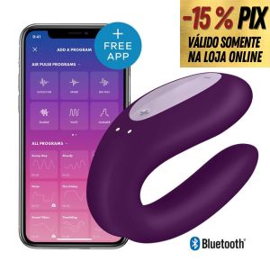 SATISFYER DOUBLE JOY - VIBRADOR DE CASAL COM CONTROLE POR APP