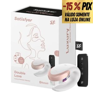 SATISFYER DOUBLE LOVE CONNECT APP VIBRADOR DE CASAL COM CONTROLE POR APLICATIVO