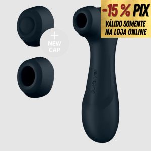 SATISFYER PRO 2 GEN. 3 DARK GREY - ESTIMULADOR DE CLITÓRIS COM PULSAÇÃO E VIBRAÇÃO