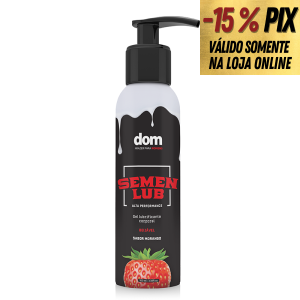 SEMEN LUB MORANGO - LUBRIFICANTE COMESTÍVEL COM TEXTURA DE SÊMEN